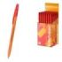 ErichKrause R-301 Stick Orange Boligrafo con Capuchon - Punta de 0.7mm - Cuerpo Opaco Naranja - Trazo 0.35mm - Color Rojo