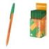 ErichKrause R-301 Stick Orange Boligrafo con Capuchon - Punta de 0.7mm - Cuerpo Opaco Naranja - Trazo 0.35mm - Color Verde