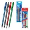 ErichKrause R-301 Gel Stick Original Pack de 4 Boligrafos con Capuchon - Punta de 0.5mm - Trazo 0.4mm - Tinta de Gel - Resistent