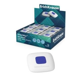 ErichKrause SmartWay Mini Square Expositor con 36 Gomas de Borrar - Caucho Termoplastico - Hipoalergenico - Libre de PVC - Color