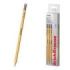 ErichKrause Amber 101 Pack de 12 Lapices de Grafito con Goma de Borrar - Mina HB - Cuerpo Hexagonal - Color Amarillo