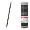ErichKrause Jet Black 101 Lapiz de Grafito con Goma de Borrar - Mina HB - Cuerpo Hexagonal - Color Negro