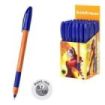 ErichKrause U-109 Stick and Grip Orange Boligrafo con Capuchon - Punta de 0.7mm - Cuerpo Opaco Naranja - Trazo 0.26mm - Zona de