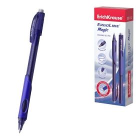 ErichKrause ErgoLine Magic Stick and Grip Boligrafo Borrable - Punta de 0.5mm - Trazo 0.4mm - Tinta de Gel - Resistente al Agua
