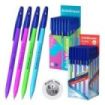 ErichKrause R-301 Stick Neon Boligrafo con Capuchon - Modelos Surtidos - Trazo 0.5mm - Tinta de Secado Rapido - Tapa Ventilada -