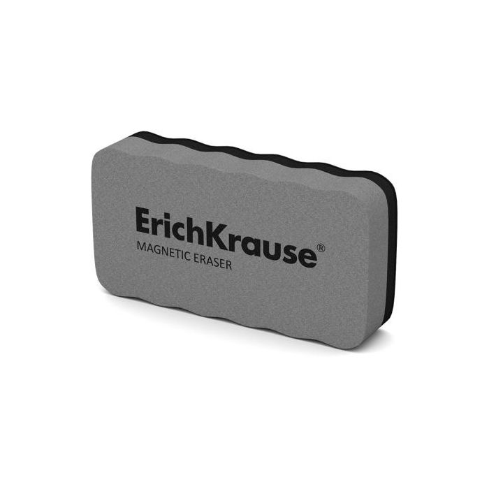 ErichKrause Borrador para Pizarra Blanca - Magnetico - No Raya la Superficie - 107 x 57mm - Color Gris