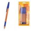 ErichKrause R-301 Stick and Grip Orange Pack de 8 Boligrafos con Capuchon - Punta de 0.7mm - Cuerpo Opaco Naranja - Trazo 0.35mm