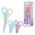 ErichKrause JOY Pastel Tijeras de 13.5cm para Zurdos - Puntas Redondeadas - Mangos de Plastico Resistente a Golpes - Acero Inoxi