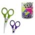 ErichKrause Junior Tijeras de 13cm - Puntas Redondeadas - Mangos de Plastico Resistente a Golpes - Acero Inoxidable - Ergonomica