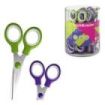 ErichKrause Junior Tijeras de 13cm - Puntas Redondeadas - Mangos de Plastico Resistente a Golpes - Acero Inoxidable - Ergonomica