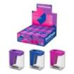 ErichKrause City Mini Vivid Expositor con 28 Sacapuntas con Contenedor - Plastico - Cuchilla Niquelada de Acero al Carbono - Ori