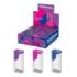 ErichKrause City Vivid Expositor con 16 Sacapuntas con Contenedor - Plastico - Cuchilla Niquelada de Acero al Carbono - Orificio