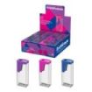 ErichKrause City Vivid Expositor con 16 Sacapuntas con Contenedor - Plastico - Cuchilla Niquelada de Acero al Carbono - Orificio
