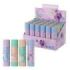 ErichKrause EasyStick Pastel Bloom Expositor con 24 Pegamentos en Barra - 13g - No Toxico - Adhesion Fuerte - Multisuperficie -
