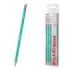 ErichKrause Prime Lapiz de Grafito con Goma de Borrar - Mina HB de 2.2mm - Cuerpo Hexagonal - Plastico - Agarre Ergonomico - Col