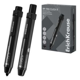 ErichKrause RP-700 Click it Rotulador Permanente - Sistema Retractil - Punta Conica - Trazo de 2.0mm - Resistente al Agua y a la