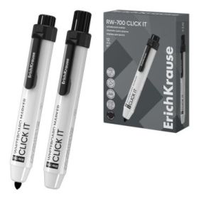 ErichKrause RW-700 Click it Rotulador para Pizarra Blanca - Sistema Retractil - Punta Conica - Trazo de 2.0mm - Tinta a Base de
