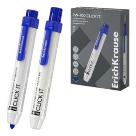 ErichKrause RW-700 Click it Rotulador para Pizarra Blanca - Sistema Retractil - Punta Conica - Trazo de 2.0mm - Tinta a Base de