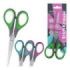 ErichKrause EasyCut + Tijeras de 17cm para Zurdos - Mangos de Plastico y Goma Antideslizante - Ergonomicas - Acero Inoxidable -