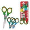 ErichKrause Junior Softy Jolly Friends Tijeras de 13cm - Puntas Redondeadas - Mango de Plastico y Goma Antideslizante - Colores