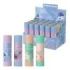 ErichKrause EasyStick Pastel Bloom Expositor con 24 Pegamentos en Barra - 19g - Adhesion Fuerte - Multisuperficie - Color Blanco