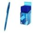 ErichKrause R-301 Stick Original Boligrafo con Capuchon - Punta de 1.0mm - Cuerpo Transparente - Trazo 0.5mm - Tinta de Secado R