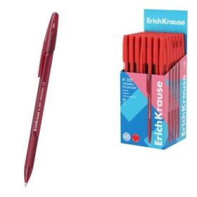 ErichKrause R-301 Stick and Grip Original Boligrafo con Capuchon - Punta de 1.0mm - Cuerpo Transparente - Trazo 0.5mm - Zona de