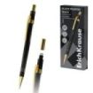 ErichKrause Black Pointer Gold Portaminas - Mina HB de 0.5mm - Goma de Borrar Integrada - Color Negro