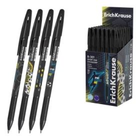ErichKrause R-301 Stick and Grip Sport DNA Boligrafo con Capuchon - Modelos Surtidos - Trazo 0.35mm - Zona de Agarre de Goma - T