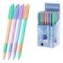ErichKrause U-109 Stick and Grip Pastel Bloom Boligrafo con Capuchon - Modelos Surtidos - Trazo 0.3mm - Zona de Agarre de Goma -