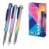 ErichKrause Colorcross Matic Cool Ray Boligrafo 3 en 1 - Punta de 0.7mm - Tinta Azul - Tinta Negra - Tinta Verde - Trazo 0.28mm