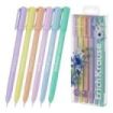 ErichKrause Paradise Stick Pastel Bloom Pack de 6 Boligrafos con Capuchon - Punta de 0.5mm - Trazo 0.4mm - Tapa Ventilada - Colo