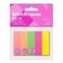 ErichKrause Neon Pack de 5 Blocs de 100 Marcadores de Pagina - Reposicionables - Papel de 75g/m2 - 15X50mm - Colores Surtidos
