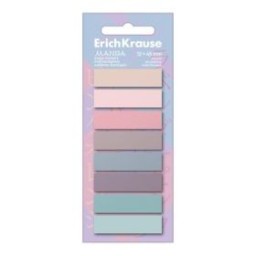 ErichKrause Manga Pack de 8 Blocs de 20 Marcadores de Pagina - Reposicionables - Plastico - 12x45mm - Colores Surtidos