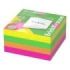 ErichKrause Neon Bloc de 400 Notas Adhesivas Reposicionables - Papel de 75g/m2 - 75x75mm - Pegamento a Base de Agua - Colores Su