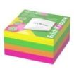 ErichKrause Neon Bloc de 400 Notas Adhesivas Reposicionables - Papel de 75g/m2 - 75x75mm - Pegamento a Base de Agua - Colores Su