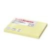 ErichKrause Bloc de 100 Notas Adhesivas Reposicionables - Papel de 75g/m2 - 75x100mm - Pegamento a Base de Agua - Color Amarillo