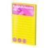 ErichKrause Neon Bloc de 100 Notas Adhesivas Reposicionables - Papel de 75g/m2 - 75x125mm - Pegamento a Base de Agua - Colores S