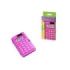 ErichKrause PC-103 Neon Calculadora de Bolsillo - Pantalla LCD de 8 Digitos - Presentado en Caja - Alimentacion Solar - Color Ro