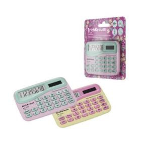 ErichKrause PC-869 Floral Soul Calculadora de Bolsillo - Pantalla LCD de 8 Digitos - Presentado en Blister - Alimentacion Solar