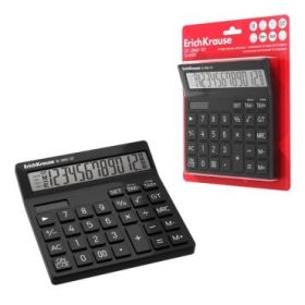 ErichKrause DC-2860-12T Classic Calculadora de Sobremesa - Pantalla LCD de 12 Digitos - Apagado Automatico - Alimentacion Solar