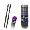 ErichKrause Black Unicorn Lapiz de Grafito - Mina HB - Cuerpo Redondo - Agarre Ergonomico - Colores Surtidos