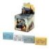 ErichKrause Road Beast Expositor con 60 Gomas de Borrar - Caucho Termoplastico - Hipoalergenico - Libre de Polvo y PVC - Colores