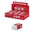 ErichKrause EasyRub Mini Expositor con 40 Gomas de Borrar - Caucho Termoplastico - No Deja Residuos - Libre de PVC - Color Blanc