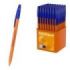 ErichKrause R-301 Stick Orange Boligrafo con Capuchon - Punta de 0.7mm - Cuerpo Opaco Naranja - Trazo 0.35mm - Tinta de Secado R