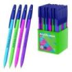 ErichKrause R-301 Stick Neon Boligrafo con Capuchon - Modelos Surtidos - Trazo 0.5mm - Tinta de Secado Rapido - Contenedor de Pl