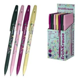 ErichKrause R-301 Stick Floral Soul Boligrafo con Capuchon - Modelos Surtidos - Trazo 0.35mm - Tinta de Secado Rapido - Tapa Ven