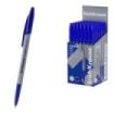 ErichKrause Slender Stick Grey Boligrafo con Capuchon - Punta de Aguja 0.7mm - Cuerpo Opaco Gris - Trazo 0.26mm - Tinta de Baja