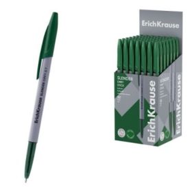 ErichKrause Slender Stick Grey Boligrafo con Capuchon - Punta de Aguja 0.7mm - Cuerpo Opaco Gris - Trazo 0.26mm - Tinta de Baja