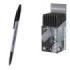 ErichKrause Slender Stick Grey Boligrafo con Capuchon - Punta de Aguja 0.7mm - Cuerpo Opaco Gris - Trazo 0.26mm - Tinta de Baja